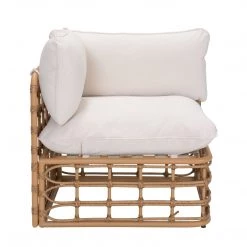 ZUO BLANCHE SYNTHETIC RATTAN POLE MODULAR OUTDOOR SOFA