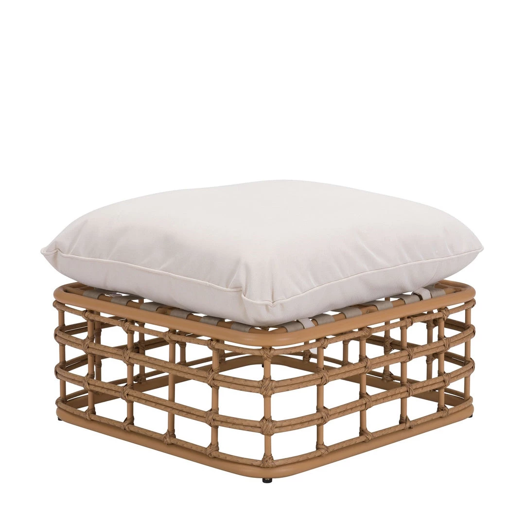 ZUO BLANCHE SYNTHETIC RATTAN POLE OTTOMAN Outdoor 2 ZUO BLANCHE SYNTHETIC RATTAN POLE OTTOMAN Outdoor