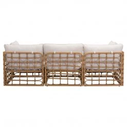 ZUO BLANCHE SYNTHETIC RATTAN POLE MODULAR OUTDOOR SOFA