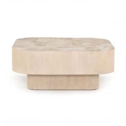 FOUR HANDS BLANCO BLEACHED BURL COFFEE TABLE