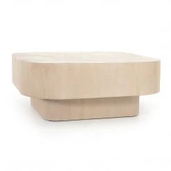 FOUR HANDS BLANCO BLEACHED BURL COFFEE TABLE