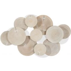 PHILLIPS COLLECTION BLEACHED WOOD CLOUD DIMENSIONAL WALL ART Wall Sculptures + Decor