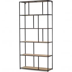 MOES Living Room BLOCKED INDUSTRIAL BOOKSHELF