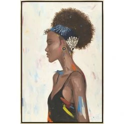 L ART Wall Art "BLUE BANDANA" CANVAS ART