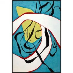 L ART "BLUE SCENE" CANVAS ART Wall Art