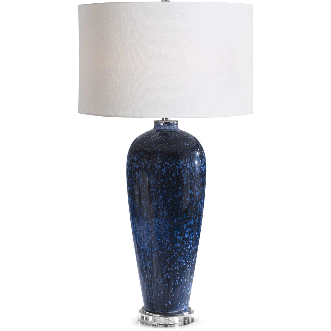 UTTERMOST Lighting BLUE STARGAZER ART GLASS LAMP 1 UTTERMOST Lighting BLUE STARGAZER ART GLASS LAMP