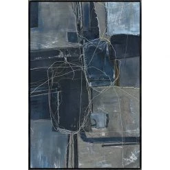 L ART Wall Art "BLUE COME TRUE" LINEN CANVAS ART