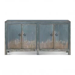 HOOKER BOHEME RUSTIC FRENCH BLUE MEDIA CREDENZA
