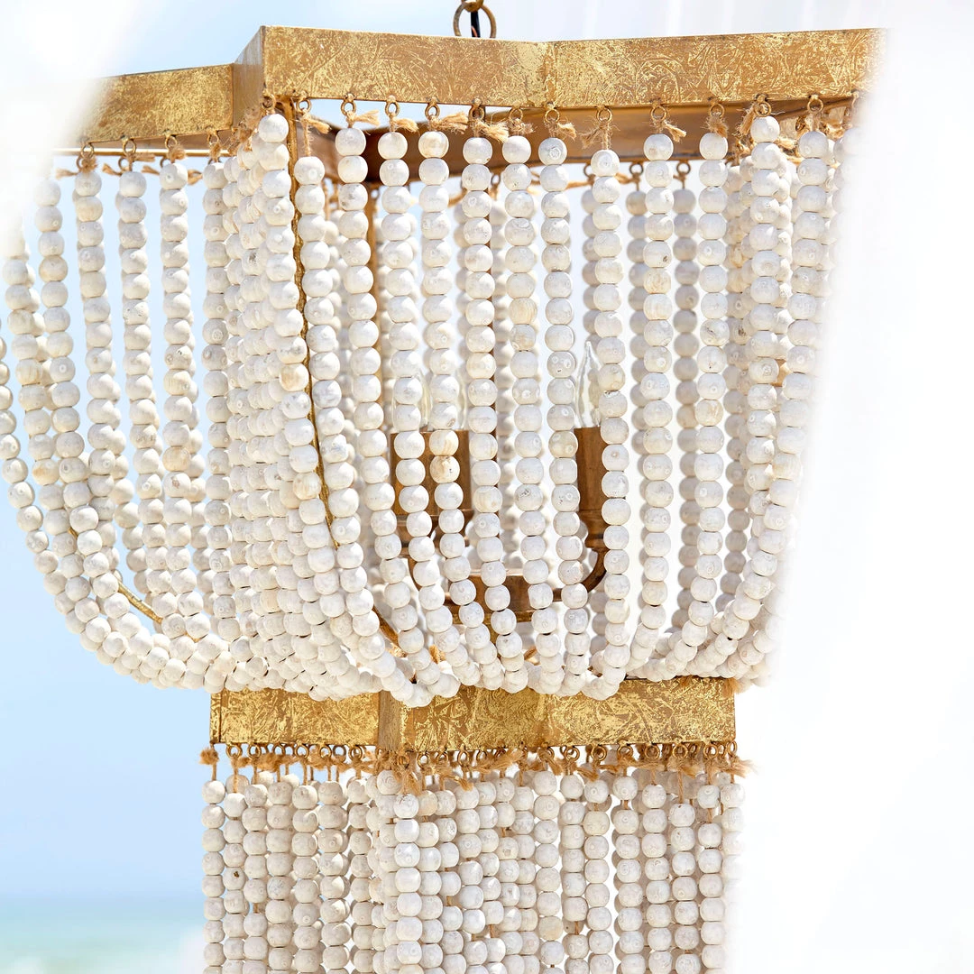 CYAN BOHO STAR WOOD BEADED PENDANT 5 CYAN BOHO STAR WOOD BEADED PENDANT