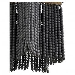 CYAN Lighting BOHO STAR BLACKENED WOOD BEADED PENDANT