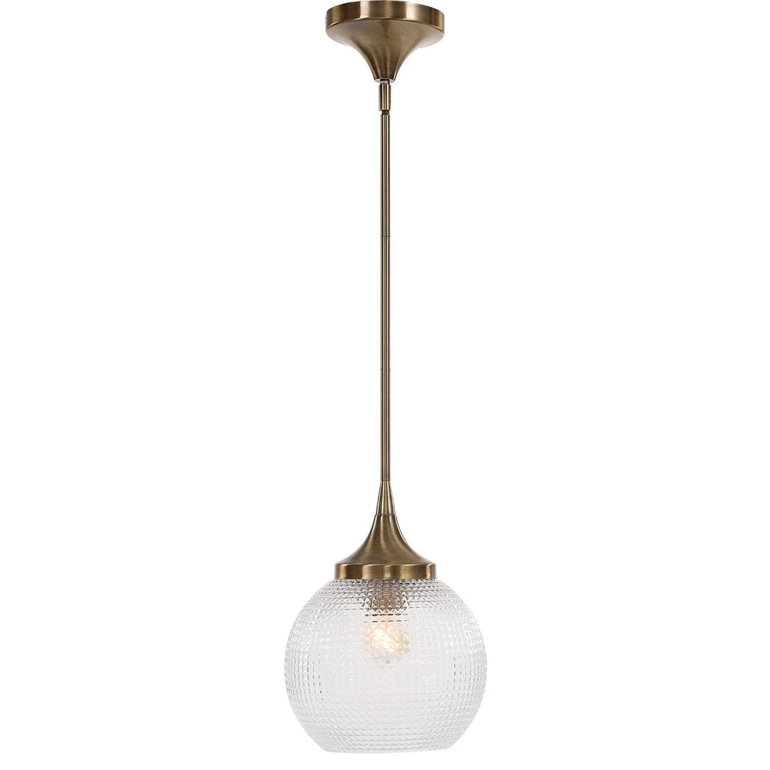 UTTERMOST BOLLA AGED BRASS MINI PENDANT 2 UTTERMOST BOLLA AGED BRASS MINI PENDANT
