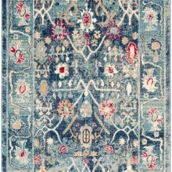 SURYA KINDRED DISTRESSED RUG: BLUE 9 SURYA KINDRED DISTRESSED RUG: BLUE