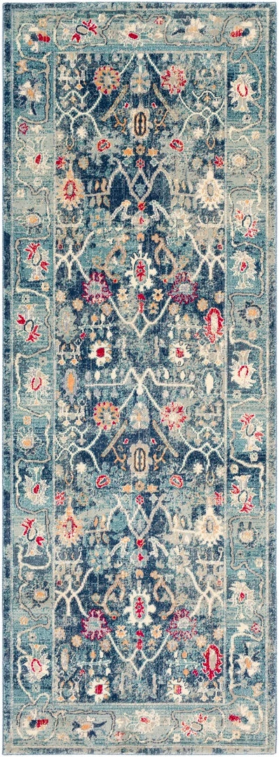 SURYA KINDRED DISTRESSED RUG: BLUE 5 SURYA KINDRED DISTRESSED RUG: BLUE