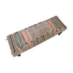 DOVETAIL BORO TRIBAL PRINT KILIM BENCH