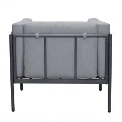 ZUO BECK OUTDOOR ARM CHAIR: GREY