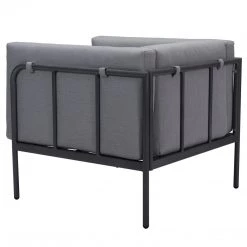 ZUO BECK OUTDOOR ARM CHAIR: GREY