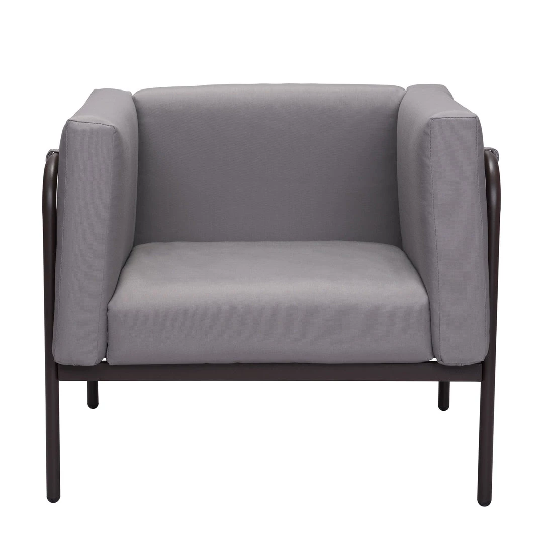 ZUO BECK OUTDOOR ARM CHAIR: TAUPE 1 ZUO BECK OUTDOOR ARM CHAIR: TAUPE