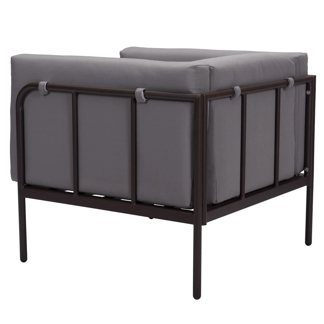 ZUO BECK OUTDOOR ARM CHAIR: TAUPE 5 ZUO BECK OUTDOOR ARM CHAIR: TAUPE