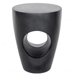 MOES NOMO CONCRETE STOOL: BLACK Living Room