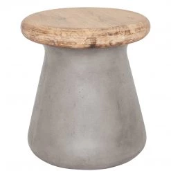 MOES Living Room CONRETE SHROOM STOOL