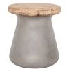 MOES Living Room CONRETE SHROOM STOOL