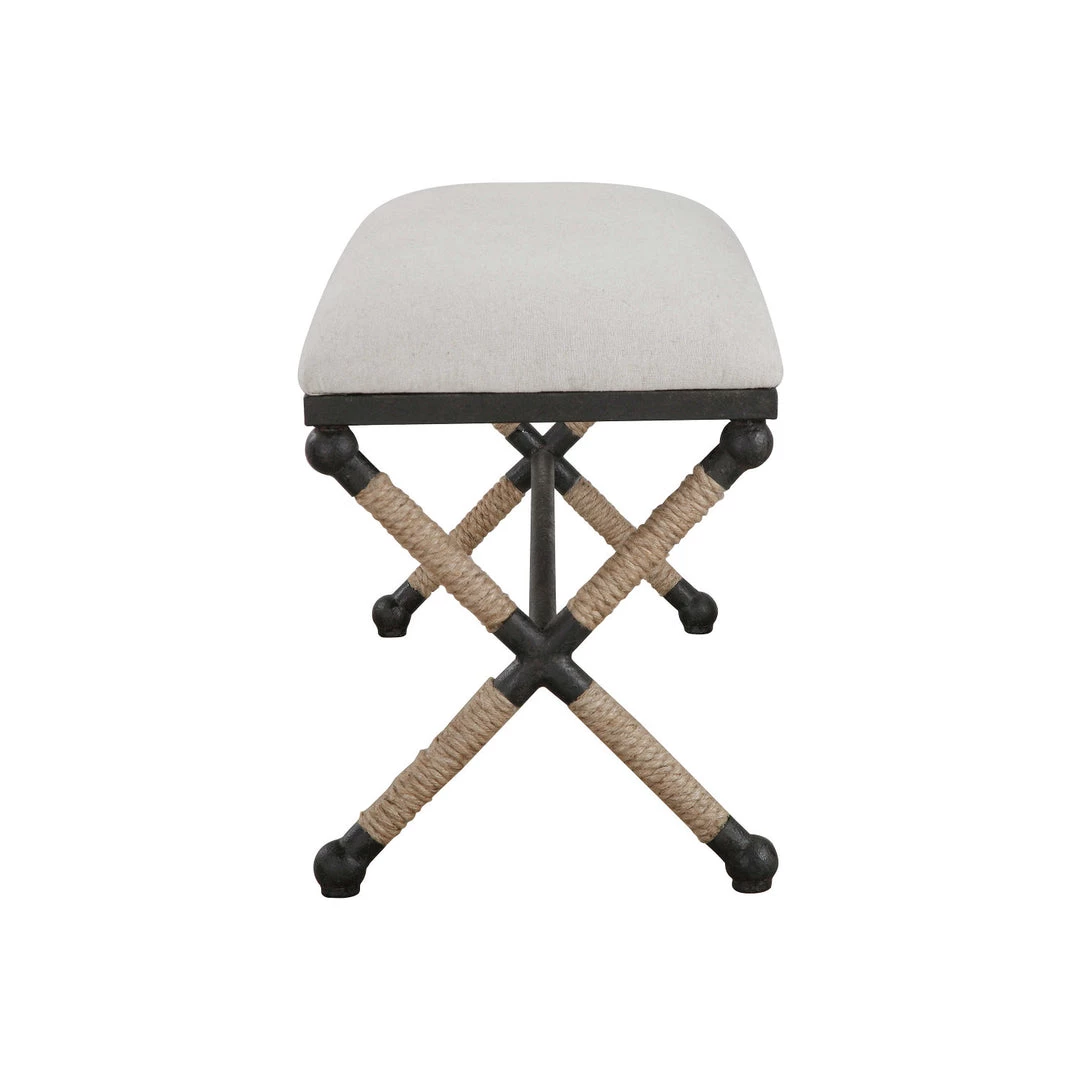 UTTERMOST BRADDOCK NATURAL CANVAS BENCH 3 UTTERMOST BRADDOCK NATURAL CANVAS BENCH