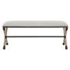 UTTERMOST BRADDOCK NATURAL CANVAS BENCH