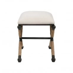 UTTERMOST Furniture BRADDOCK NATURAL CANVAS SMALL BENCH