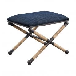 UTTERMOST Furniture BRADDOCK SMALL BENCH: NAVY