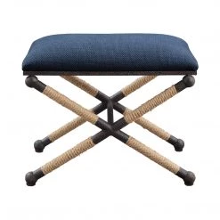 UTTERMOST Furniture BRADDOCK SMALL BENCH: NAVY