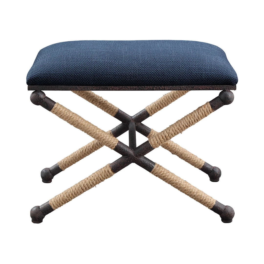 UTTERMOST Furniture BRADDOCK SMALL BENCH: NAVY 1 UTTERMOST Furniture BRADDOCK SMALL BENCH: NAVY