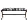 UTTERMOST Furniture BRADDOCK NAVY STRIPED BENCH