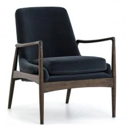 FOUR HANDS BRADEN SHADOW VELVET ARM CHAIR Furniture