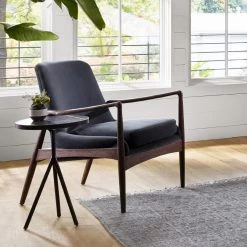 FOUR HANDS BRADEN SHADOW VELVET ARM CHAIR Furniture