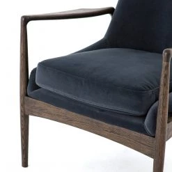 FOUR HANDS BRADEN SHADOW VELVET ARM CHAIR Furniture