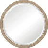 UTTERMOST BRAIDED BANANA LEAF ROUND MIRROR