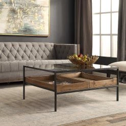 UTTERMOST Living Room BRANDO TRAY SHELF COFFEE TABLE