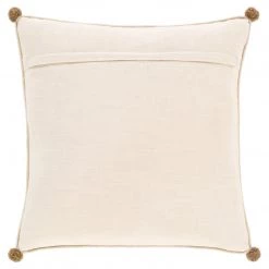 SURYA Pillows + Decor KALAHARI WHITE SANDS TASSEL PILLOW