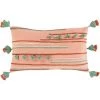 SURYA KALAHARI EMBROIDERED TASSEL LUMBAR PILLOW