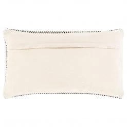 SURYA Pillows + Decor BRIDGER BLACK + CREAM TEXTURED KNIT PILLOW
