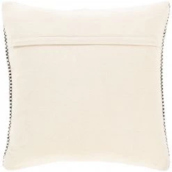 SURYA Pillows + Decor BRIDGER BLACK + CREAM TEXTURED KNIT PILLOW