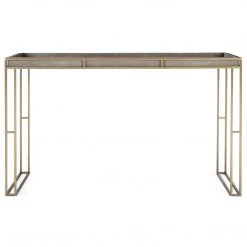 UTTERMOST Furniture BRIDGES FAUX SHAGREEN CONSOLE TABLE