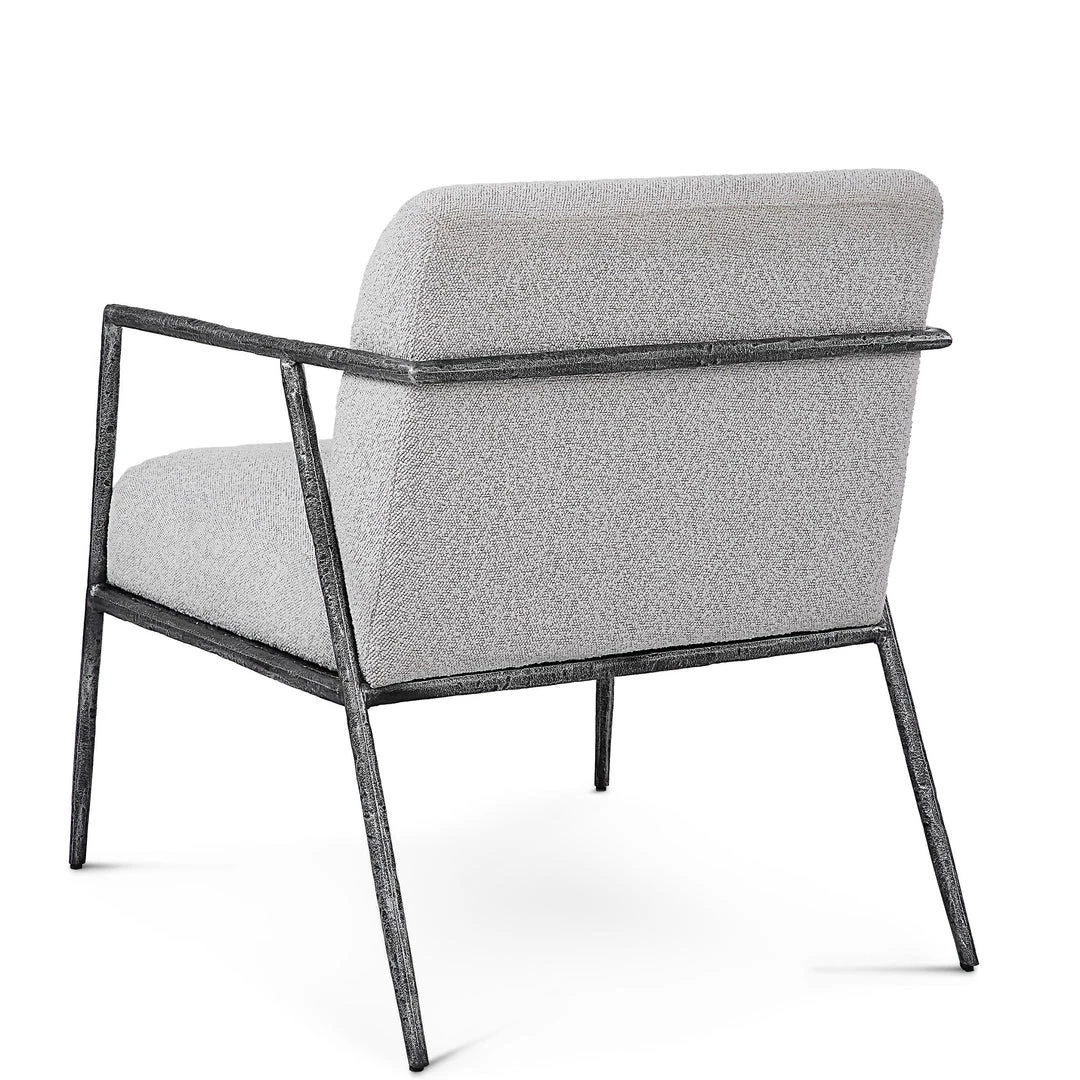 UTTERMOST BRISBANE IVORY-GREY BOUCLE ACCENT CHAIR Furniture 4 UTTERMOST BRISBANE IVORY-GREY BOUCLE ACCENT CHAIR Furniture