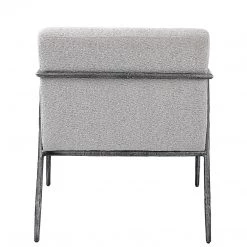UTTERMOST BRISBANE IVORY-GREY BOUCLE ACCENT CHAIR Furniture 10 UTTERMOST BRISBANE IVORY-GREY BOUCLE ACCENT CHAIR Furniture