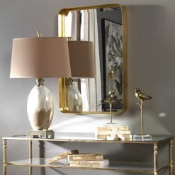 UTTERMOST BRITTA ANTIQUE GOLD VANITY MIRROR Mirrors
