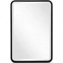 UTTERMOST Mirrors BRITTA MATTE BLACK VANITY MIRROR