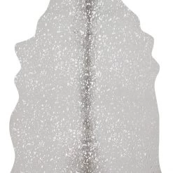 LOLOI QUINN FAUX HIDE RUG: STONE, SILVER