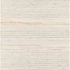 SURYA BRYNN HAND-WOVEN WOOL RUG: CREAM, LIGHT GREY