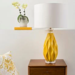 SURYA CHARLOTTE LAMP: YELLOW Lighting