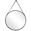 SALT BUCKLE STRAP HANGING ROUND MIRROR